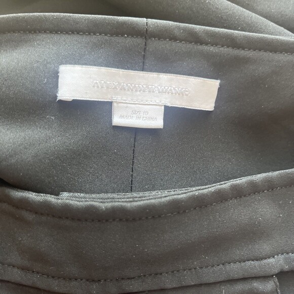 Alexander Wang Black Tapered Ankle Dress Pants Sz 10 - Picture 7 of 7